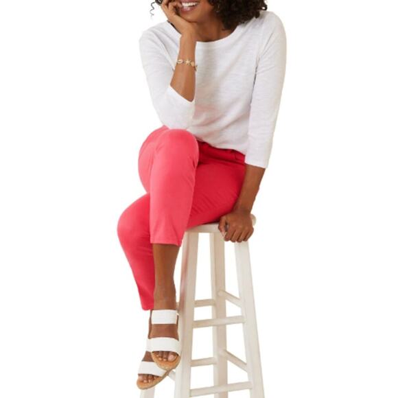 Tommy Bahama Women's Paradise Pink Boracay Beach Ankle Jeans Size 6 X 29 - Picture 9 of 9